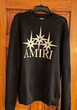 Men's Amiri Starburst crewneck sweater size XL made in Italy